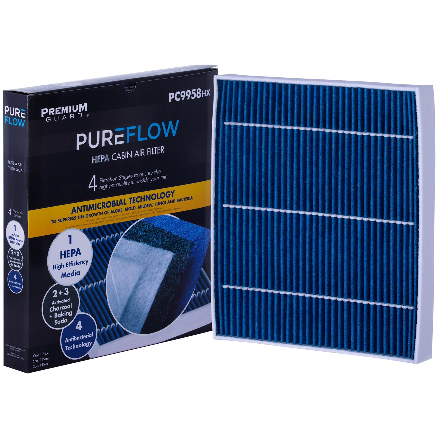 PUREFLOW® 2018 Cadillac Escalade Cabin Air Filter with HEPA and Antibacterial Technology, PC9958HX
