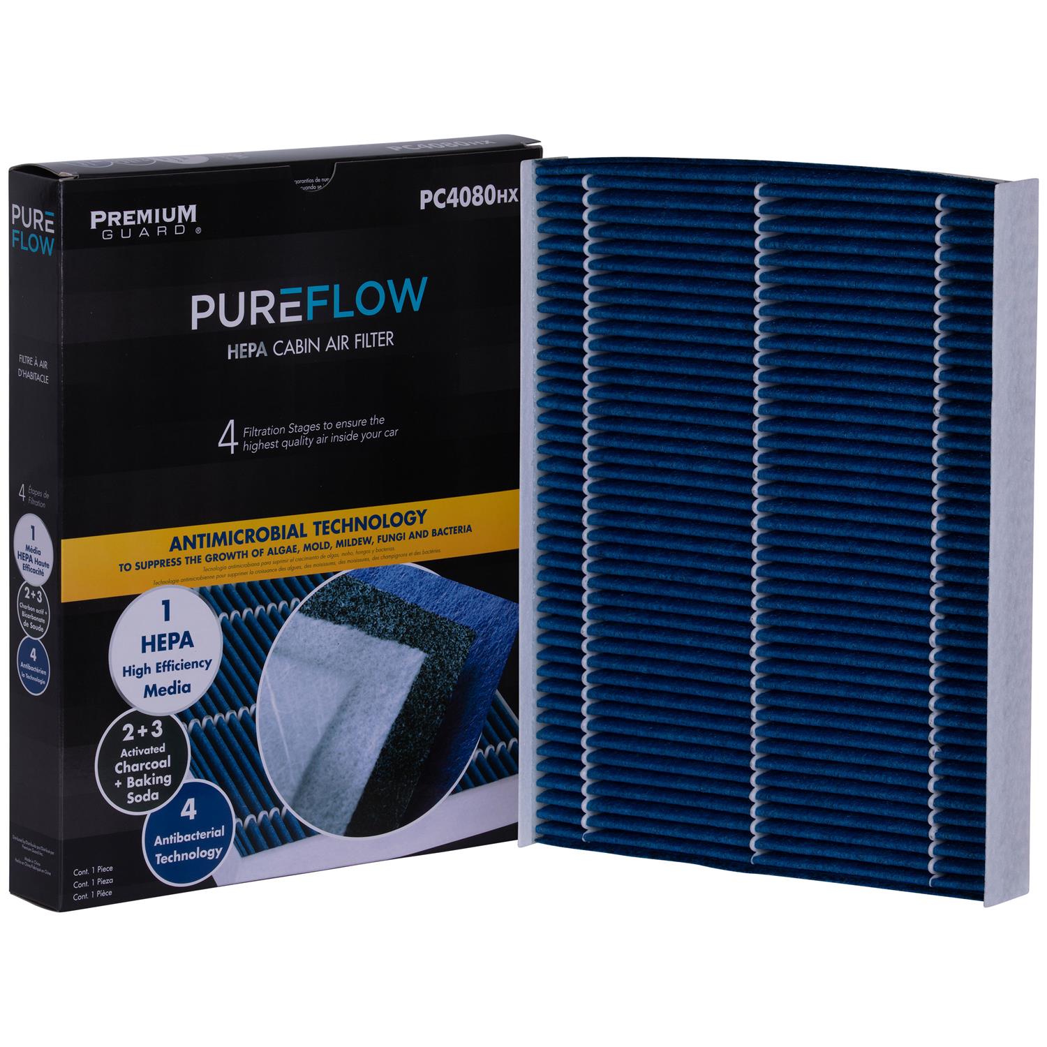 PUREFLOW 2012 Kia Sorento Cabin Air Filter with HEPA and Antibacterial Technology, PC4080HX
