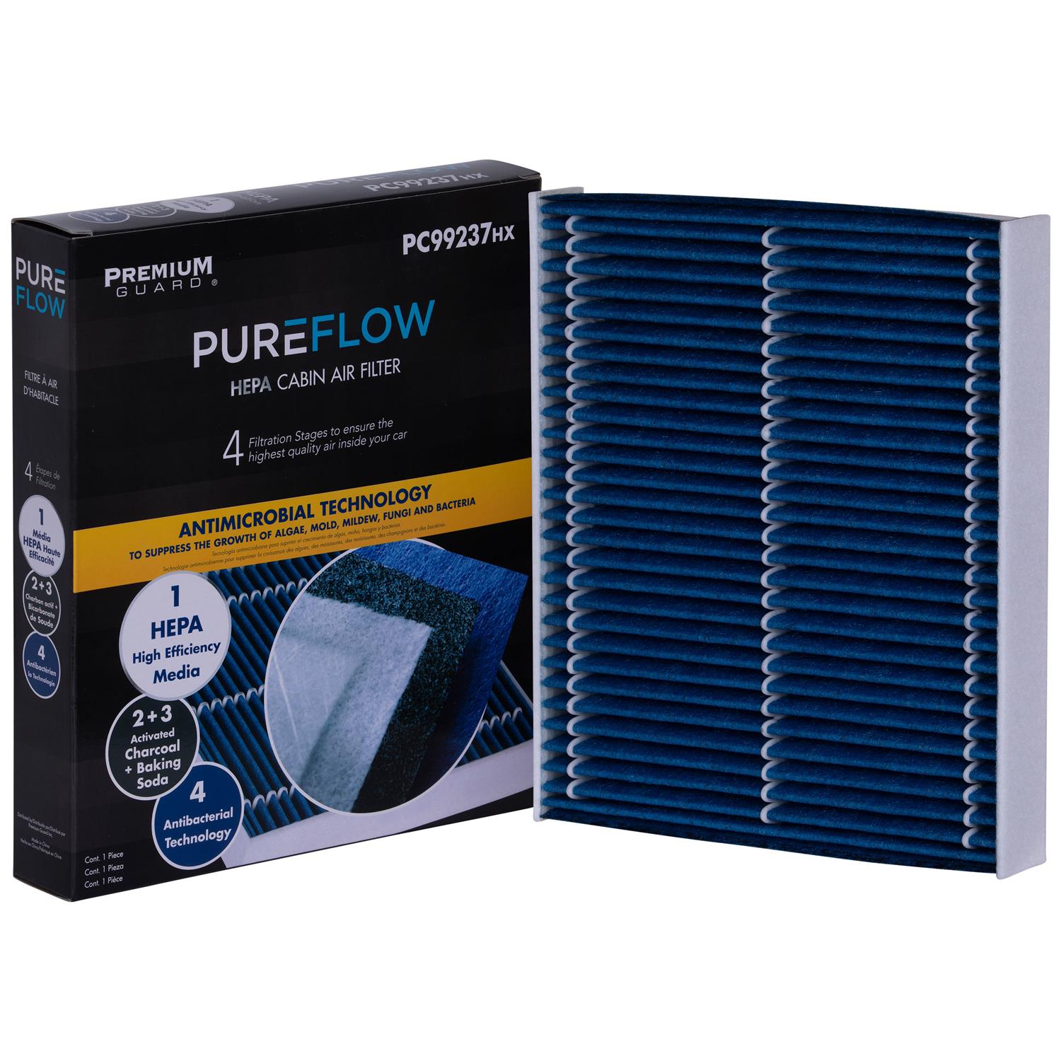 PUREFLOW 2023 Toyota Corolla Cross Cabin Air Filter with HEPA and Antibacterial Technology, PC99237HX