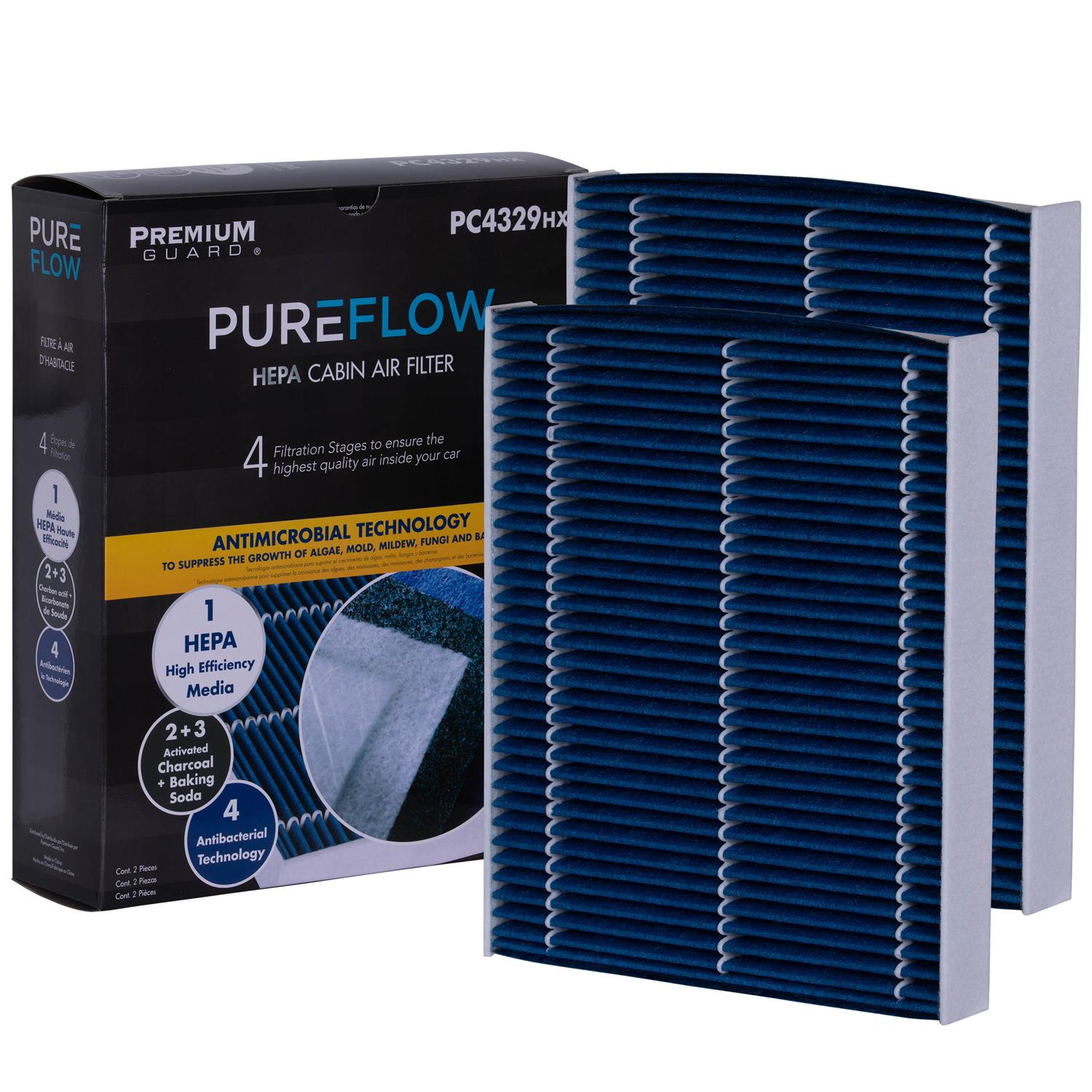 PUREFLOW® 2011 BMW 740i Cabin Air Filter with HEPA and Antibacterial Technology, PC4329HX