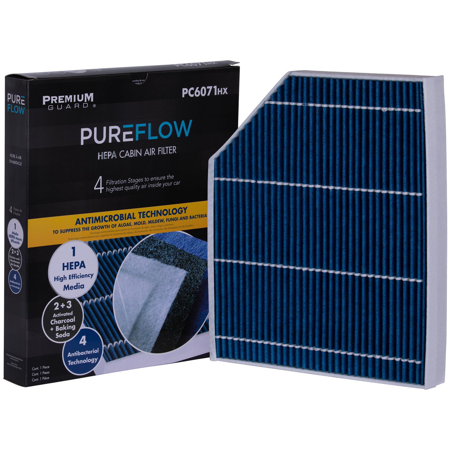 PUREFLOW® 2011 Audi A4 Quattro Cabin Air Filter with HEPA and Antibacterial Technology, PC6071HX