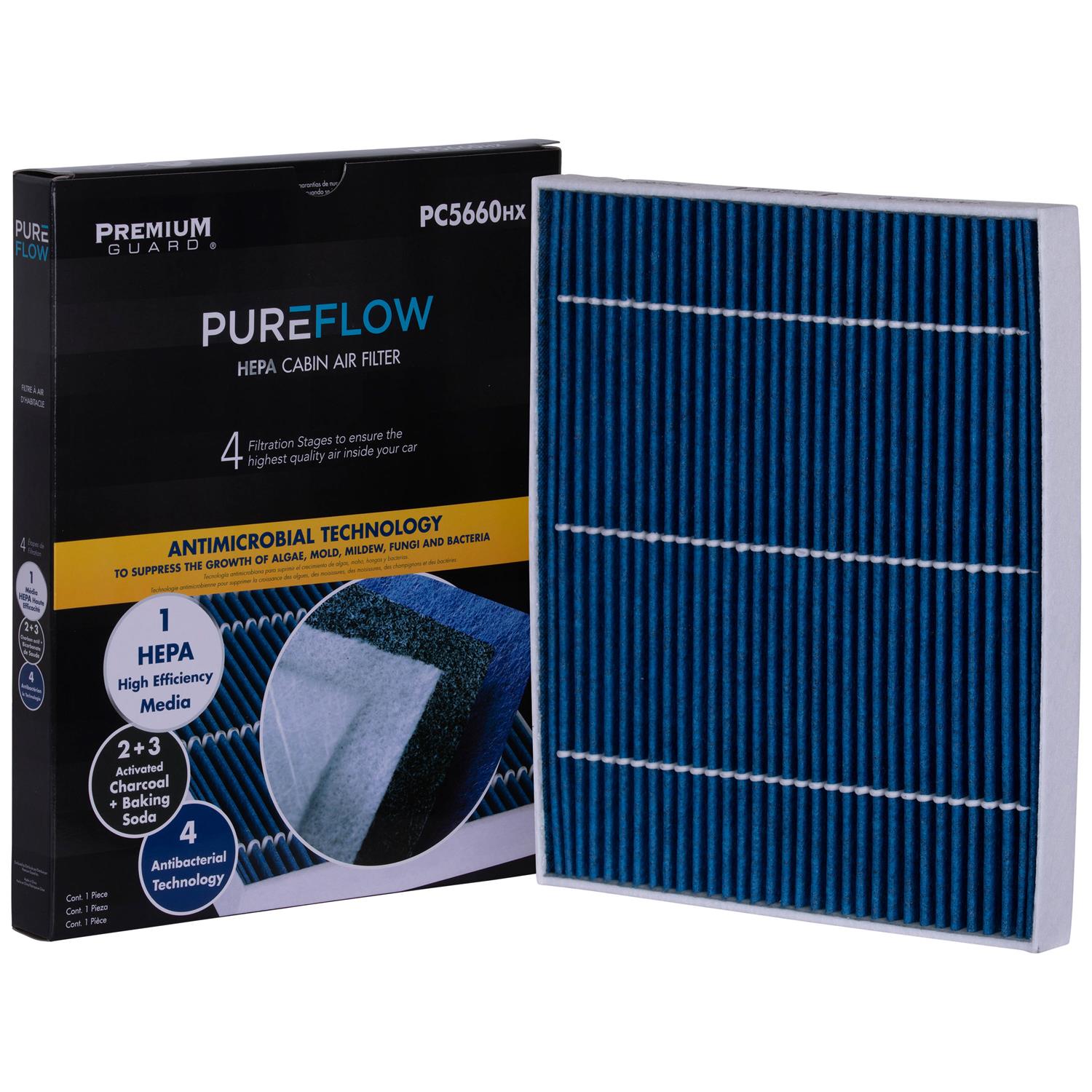 PUREFLOW® 2015 Hyundai Elantra Cabin Air Filter with HEPA and Antibacterial Technology, PC5660HX