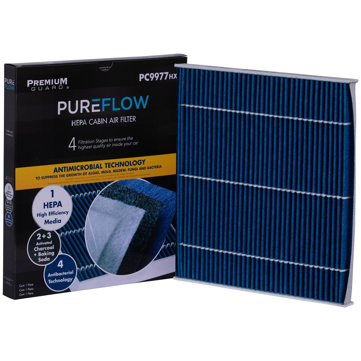 PUREFLOW 2014 Jeep Cherokee Cabin Air Filter with HEPA and Antibacterial Technology, PC9977HX