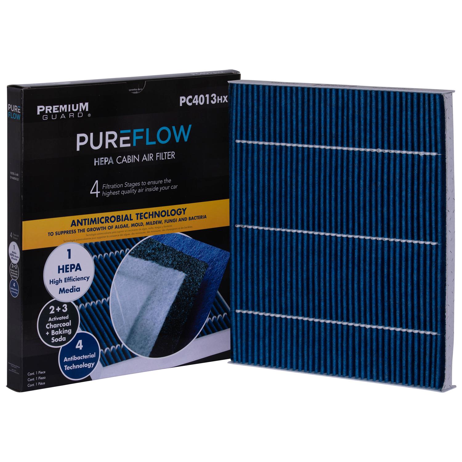PUREFLOW 2015 Hyundai Santa Fe Sport Cabin Air Filter with HEPA and Antibacterial Technology, PC4013HX