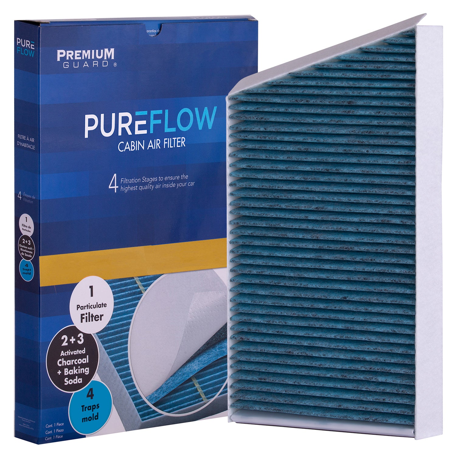 PUREFLOW 2001 Mercedes-Benz CLK430 Cabin Air Filter with Antibacterial Technology, PC5832X
