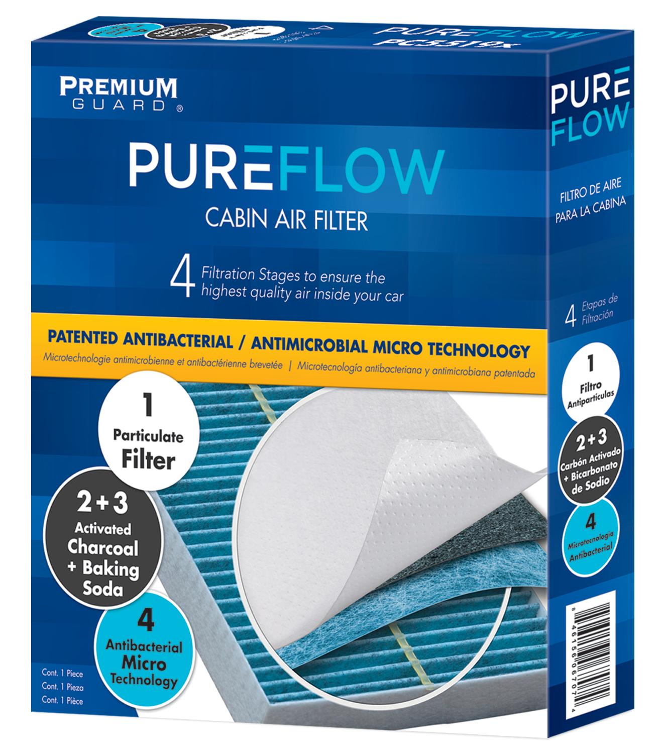 PUREFLOW 2015 Chevrolet City Express Cabin Air Filter with Antibacterial Technology, PC99157X
