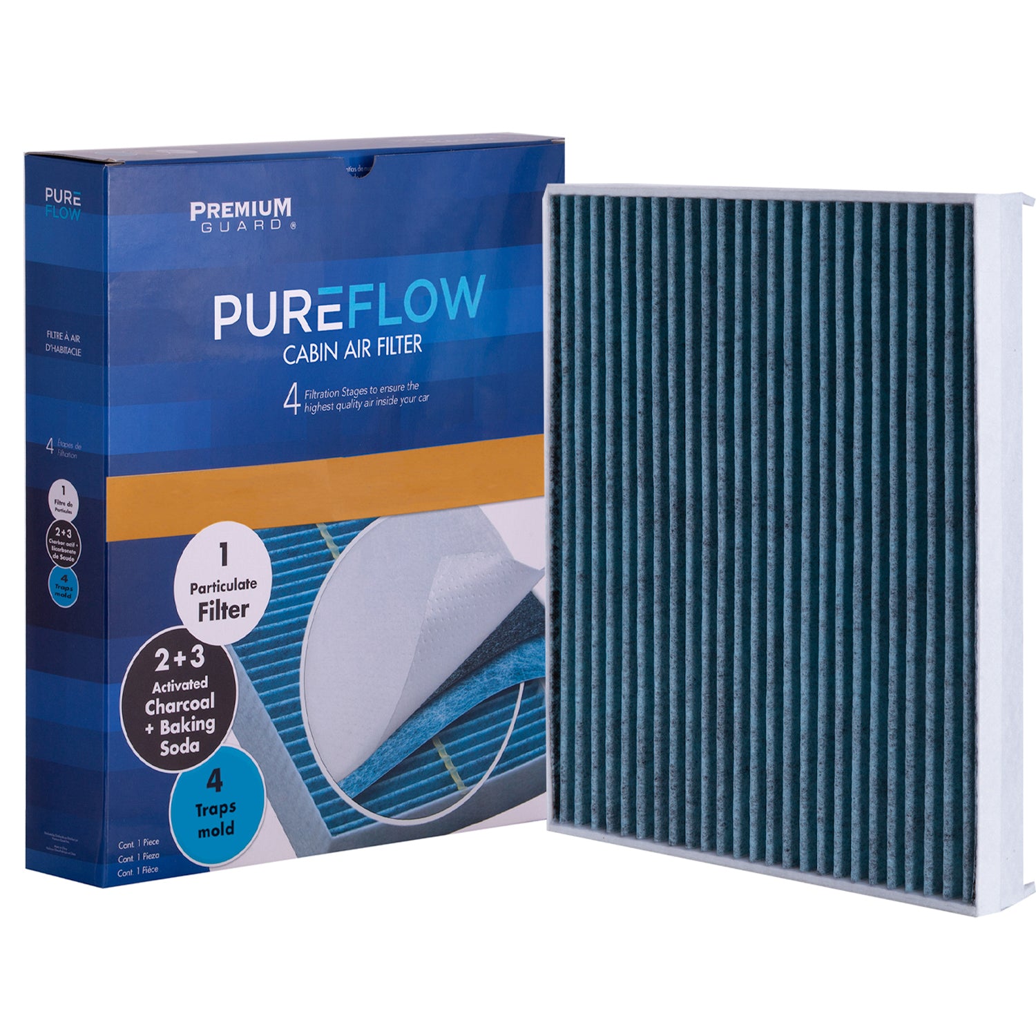 PUREFLOW 2017 Ford F-150 Cabin Air Filter with Antibacterial Technology, PC8214X