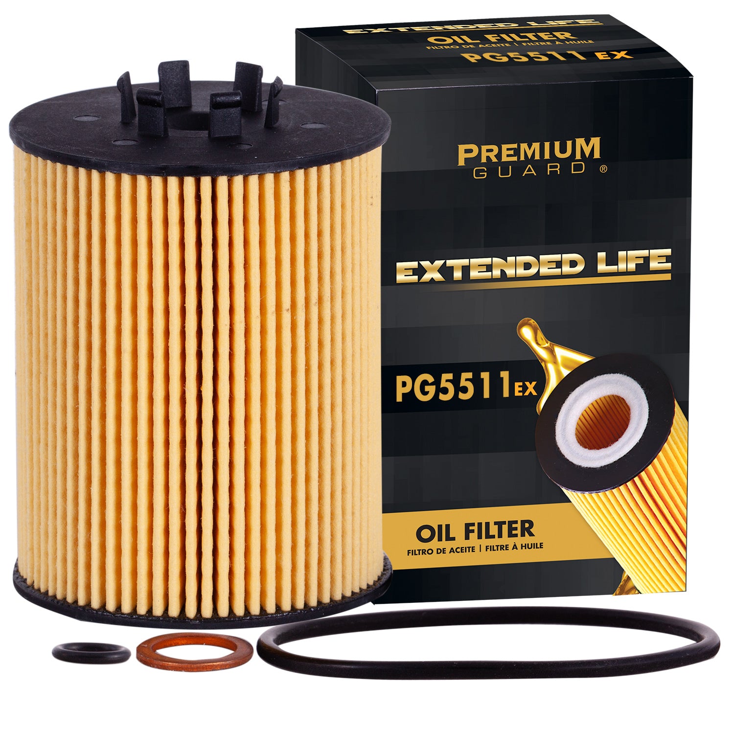 PG PG5511EX Extended Performance Oil Filter | Fits 2004 BMW 745i