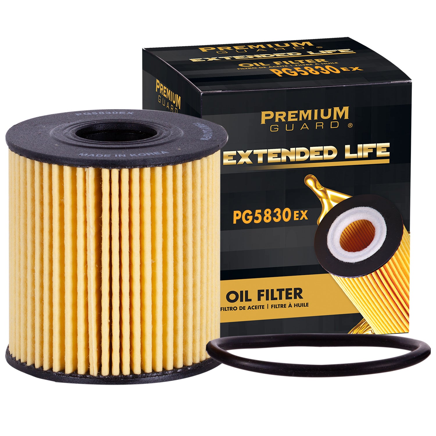 PG PG5830EX Extended Performance Oil Filter | Fits 2009 Peugeot 206