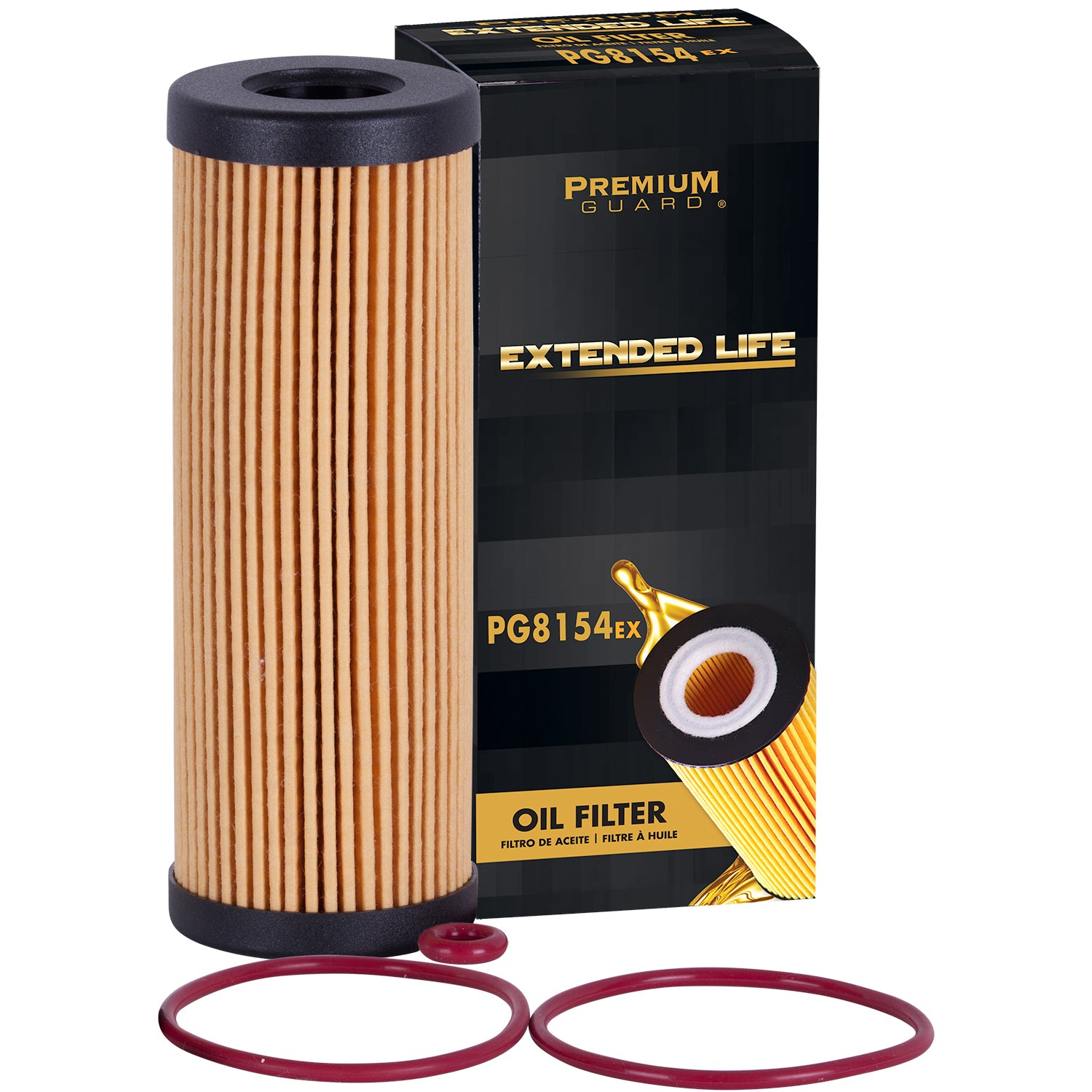 PG PG8154EX Extended Performance Oil Filter | Fits 2018 Lincoln Continental