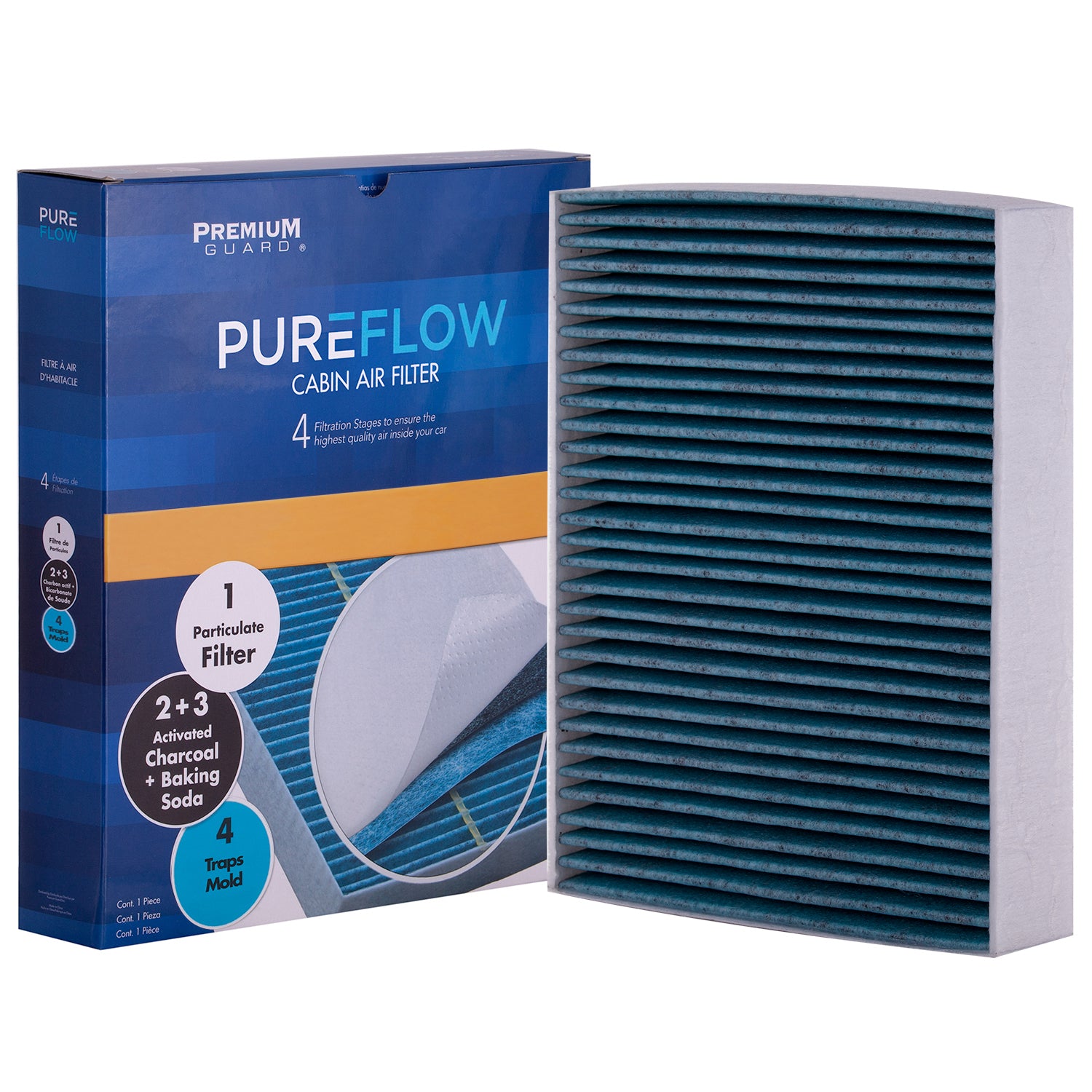 PUREFLOW 2017 Porsche 718 Cayman Cabin Air Filter with Antibacterial Technology, PC4255X
