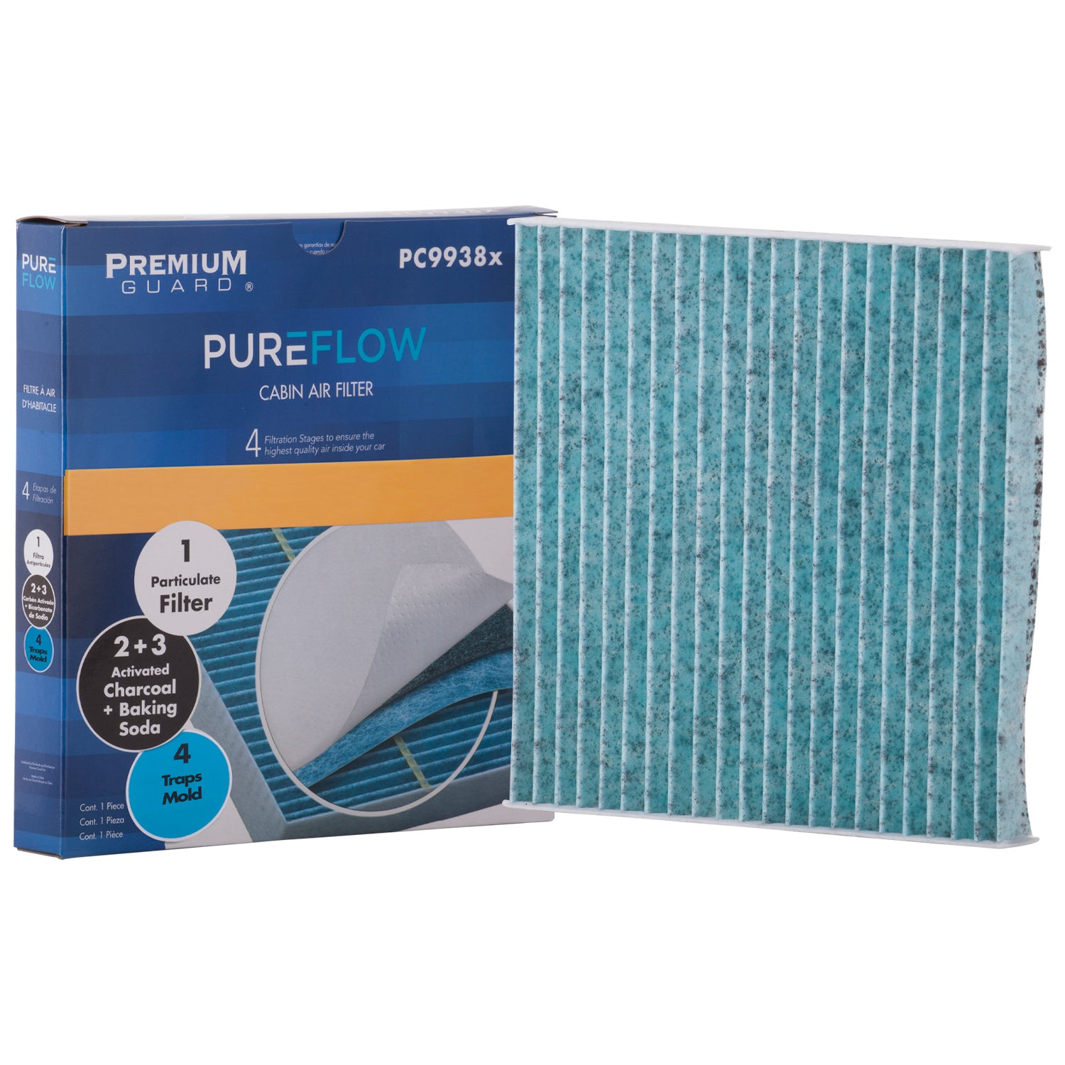 PUREFLOW 2015 Mitsubishi Mirage Cabin Air Filter with Antibacterial Technology, PC9938X