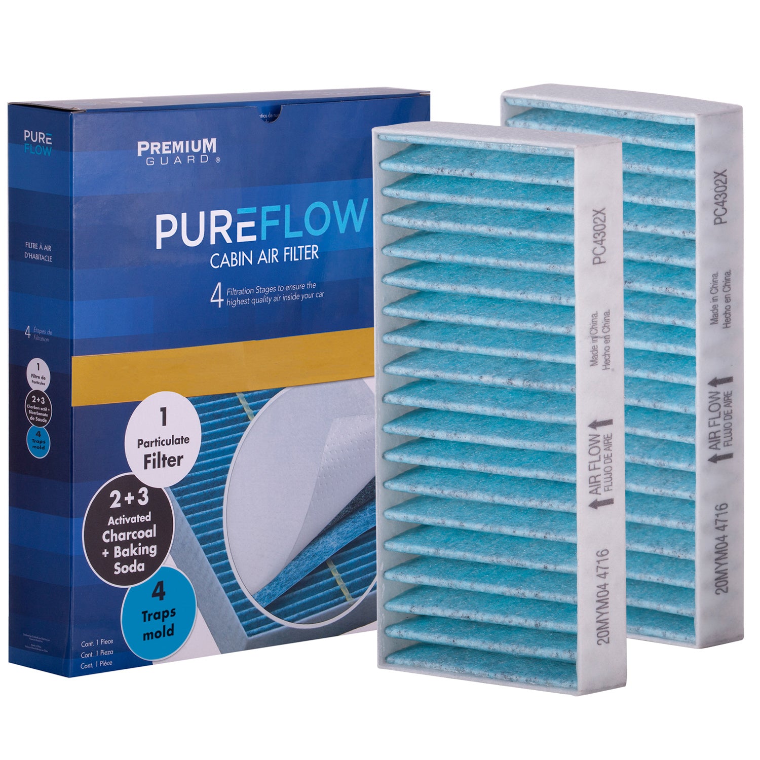 PUREFLOW 2017 Jeep Wrangler Cabin Air Filter with Antibacterial Technology, PC4302X