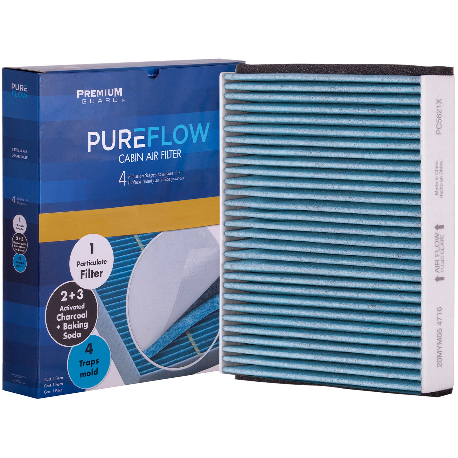 PUREFLOW 2008 Ford Focus Cabin Air Filter with Antibacterial Technology, PC5621X