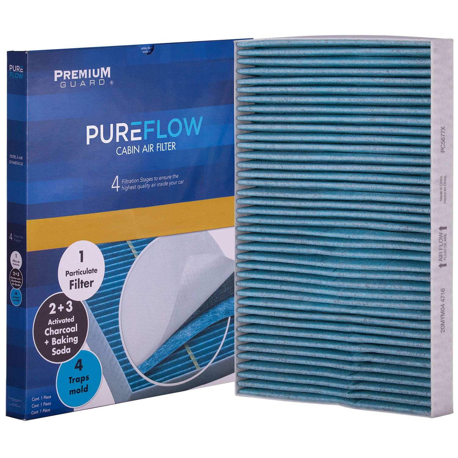 PUREFLOW 2006 Chrysler 300 Cabin Air Filter with Antibacterial Technology, PC5677X