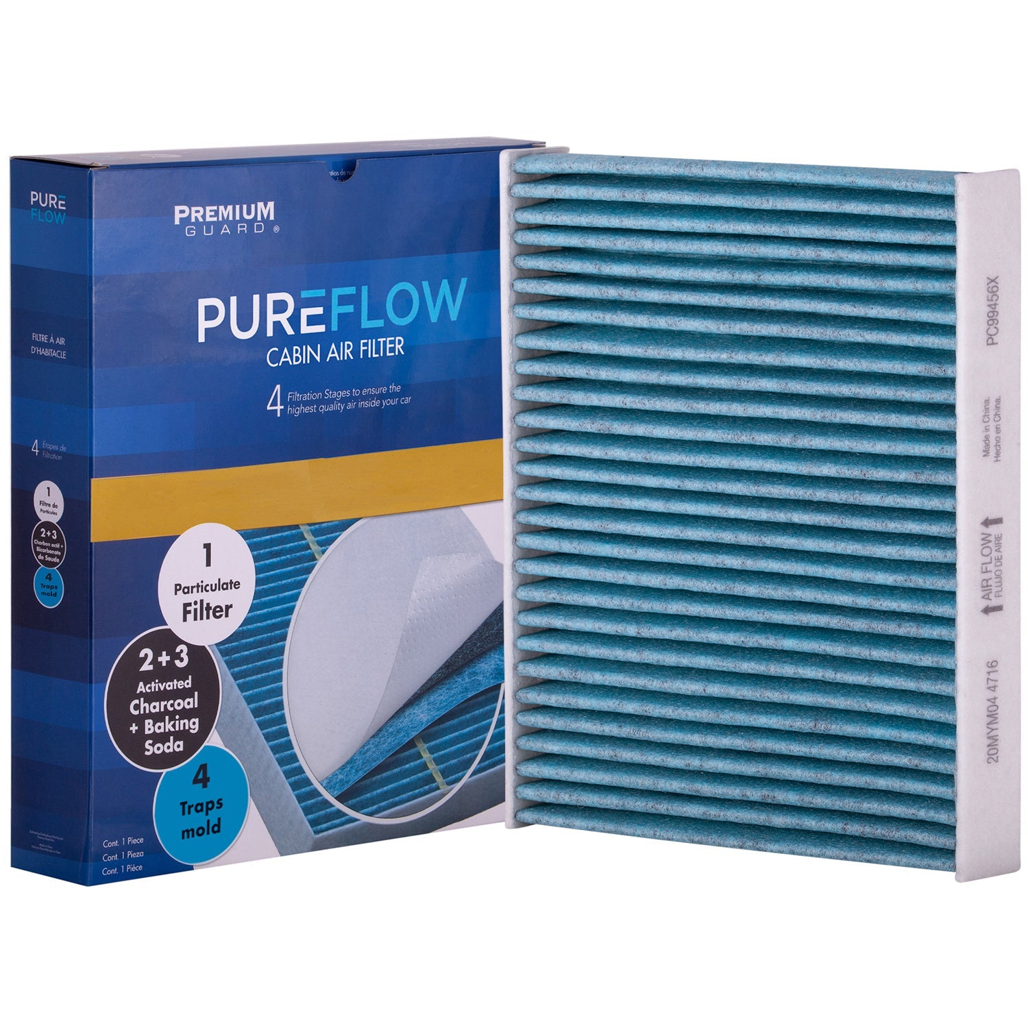 PUREFLOW 2024 Toyota RAV4 Prime Cabin Air Filter with Antibacterial Technology, PC99456X