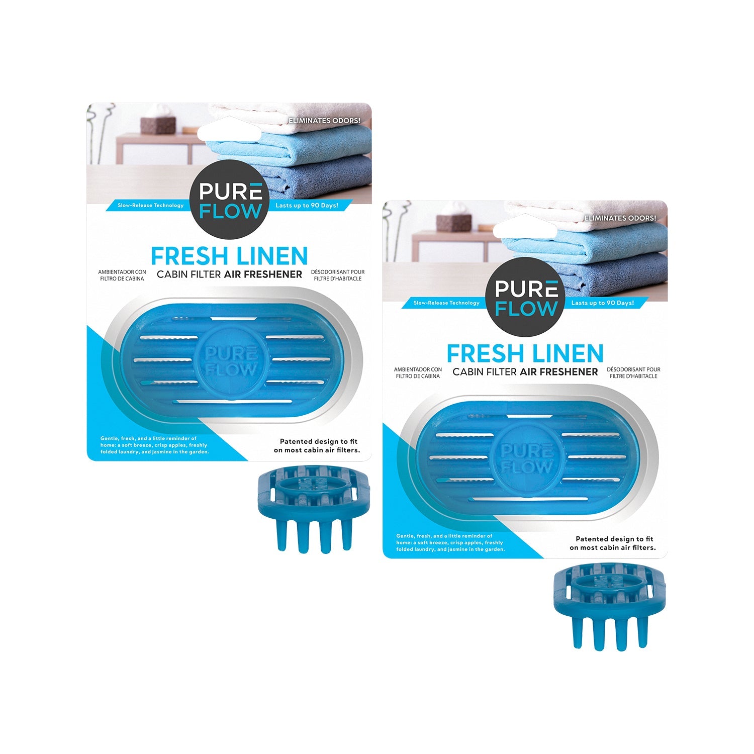 Fresh Linen, PUREFLOW® Cabin Filter Air Freshener with Odor Eliminator