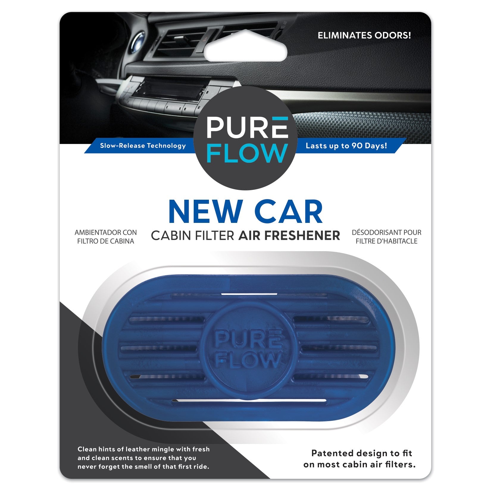New Car, PUREFLOW® Cabin Filter Air Freshener with Odor Eliminator